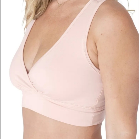 SOLD-Kindred Bravely- French Terry Racerback Nursing & Sleep Bra-soft pink - Picture 2 of 7